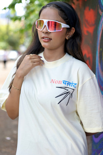 Nonchalant - Pink Graffiti Oversized Tee