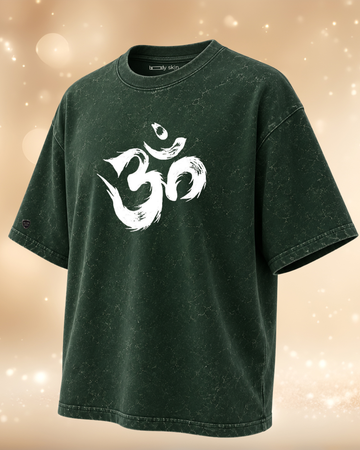 Acidwash Sacred Mantra Oversized Tee