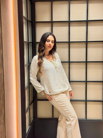Ivory Women's Long Sleeve Top